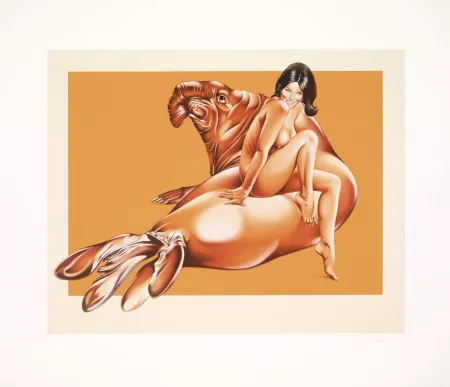 Litografía Ramos - Elephant Seal