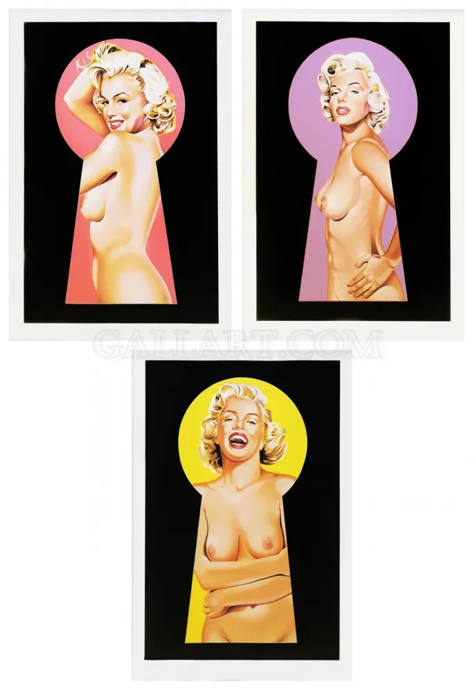 Litografía Ramos - PEEK A BOO MARILYN TRIPTYCH