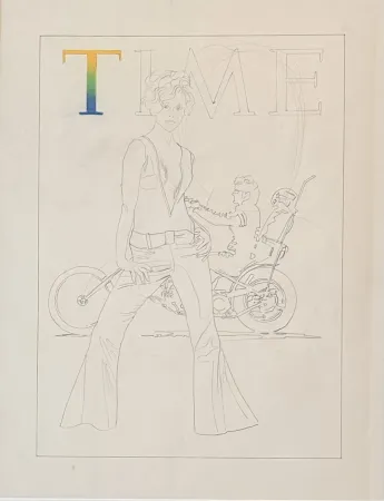 Múltiple Ramos - Study for Fonda: Sketch #1 (TIME)