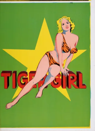 Litografía Ramos - Tiger Girl, 1964