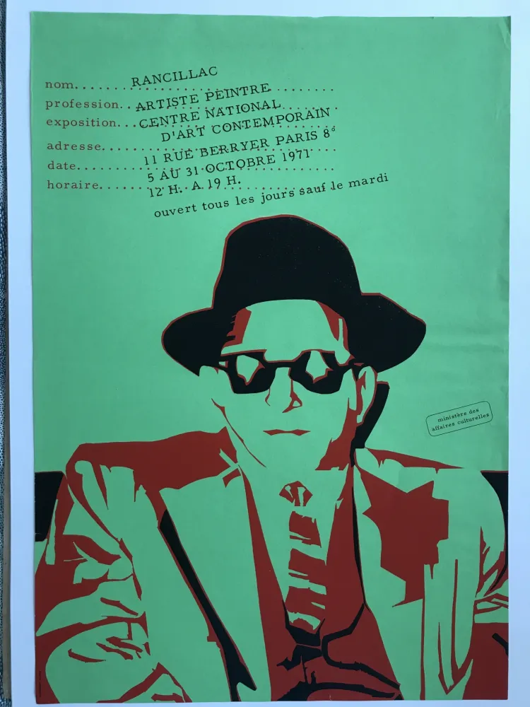 Cartel Rancillac - Centre national d'art contemporain