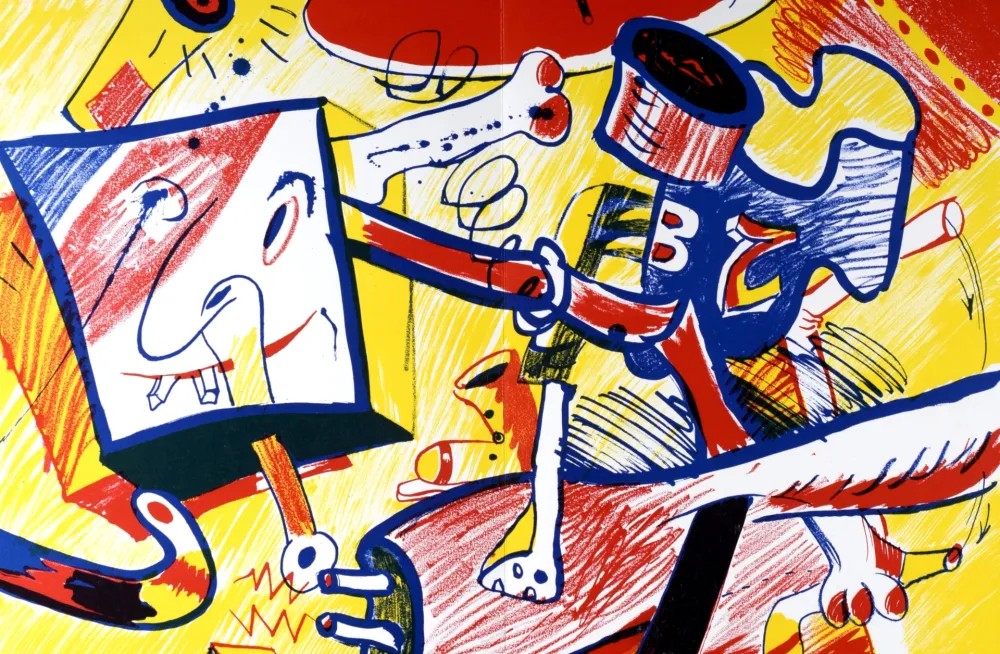 Litografía Rancillac - Composition, 1964