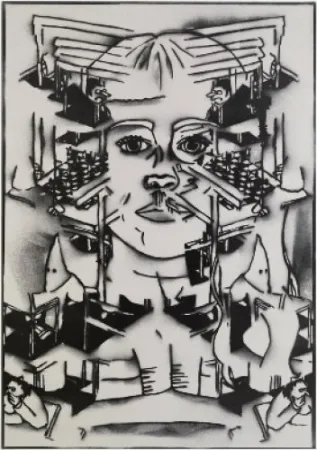 Litografía Ratcliff - No wonder nobody will play with you if you insist on being white all the time