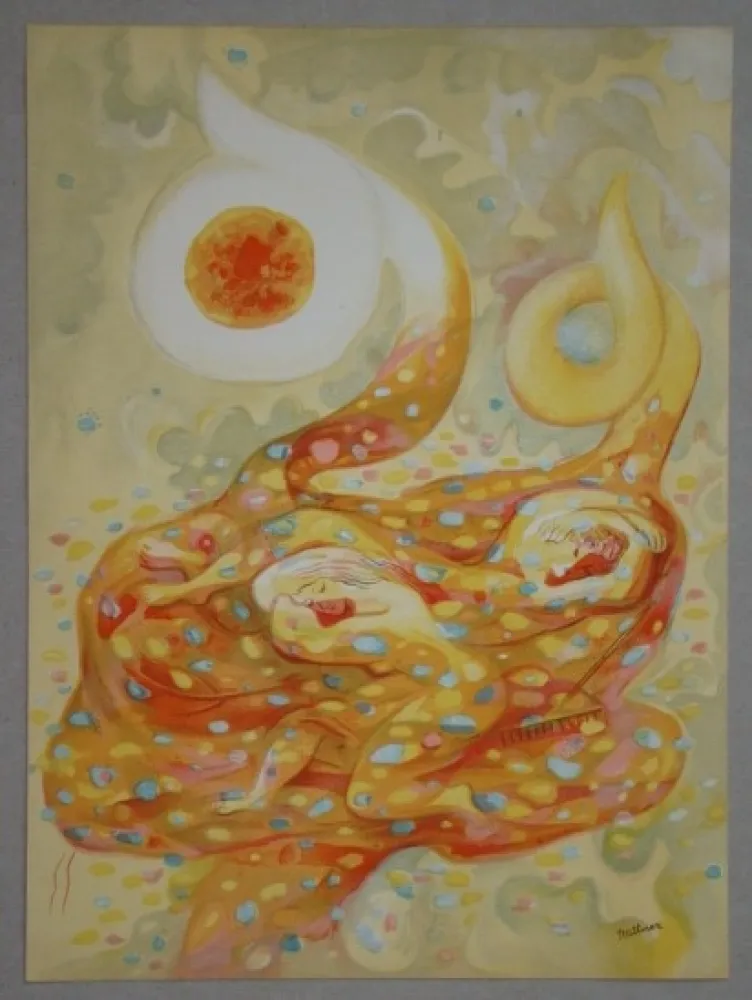 Litografía Rattner - L'automne