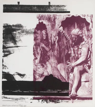 Litografía Rauschenberg - Broken Harp