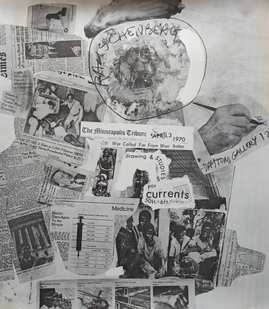 Litografía Rauschenberg - Dayton's Gallery 12, 1970.  