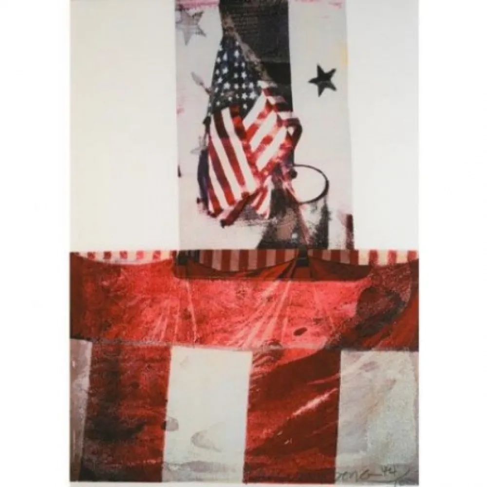 Litografía Rauschenberg - Edward Kennedy Campaign