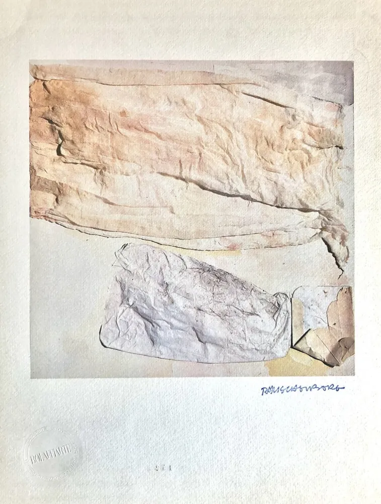 Litografía Rauschenberg - Il Tatto (The Touch)