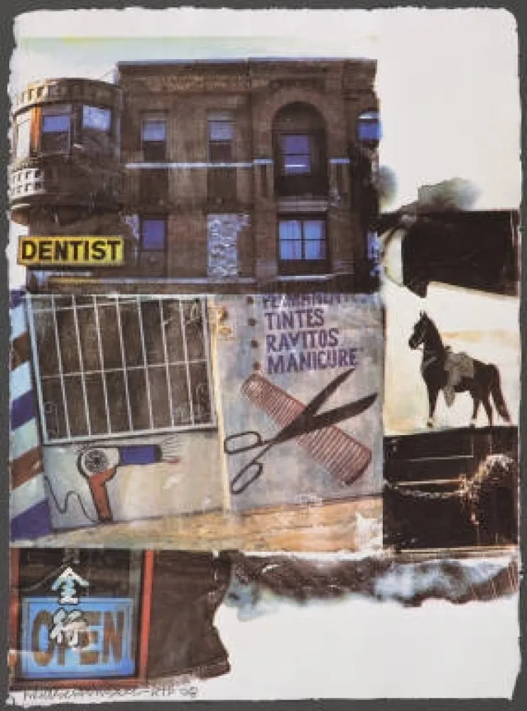 Serigrafía Rauschenberg - L.A. Uncovered #10