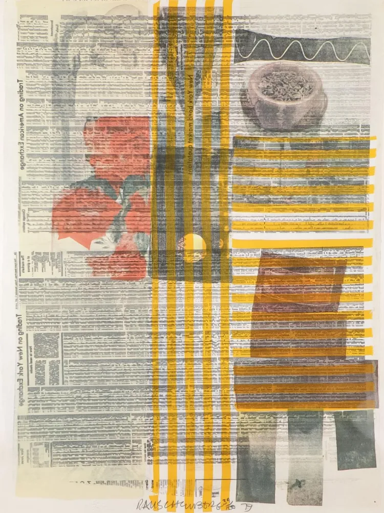 Serigrafía Rauschenberg - One More and We Will Be More than Halfway There