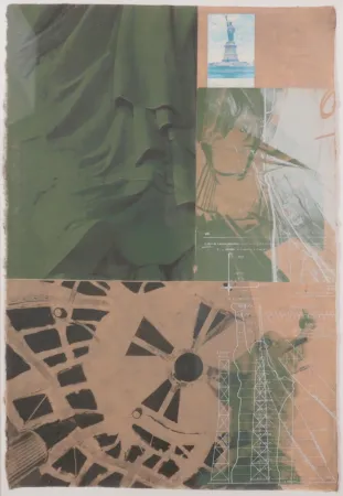 Serigrafía Rauschenberg - Statue of Liberty