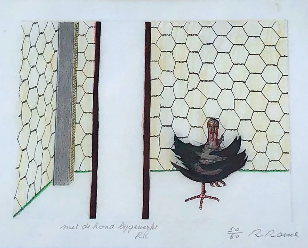 Grabado Raveel - Gekooid maar niet onderworpen