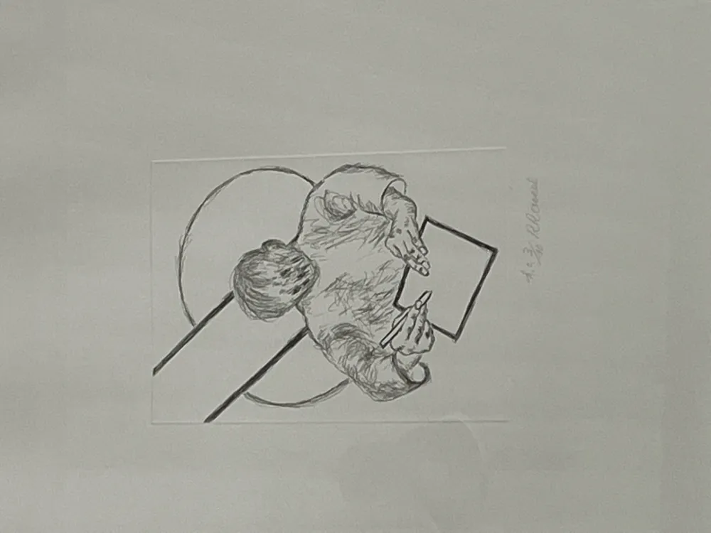 Grabado Raveel - Tegenover het vlak