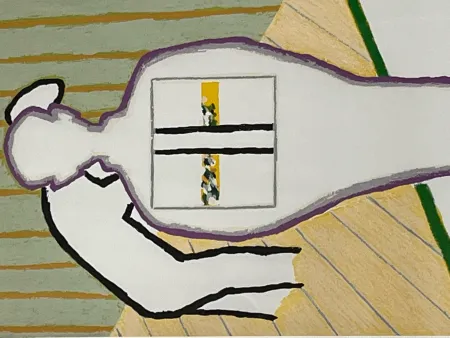 Litografía Raveel - Vader en zoon (ii)