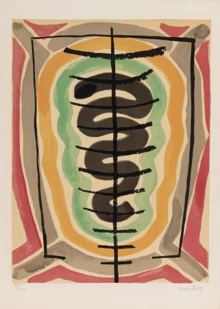 Litografía Ray - De l'origine des espèces par voie de sélection irrationnelle (#B), 1971 - Hand-signed!