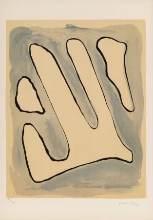 Litografía Ray - De l'origine des espèces par voie de sélection irrationnelle (#D), 1971 - Hand-signed!