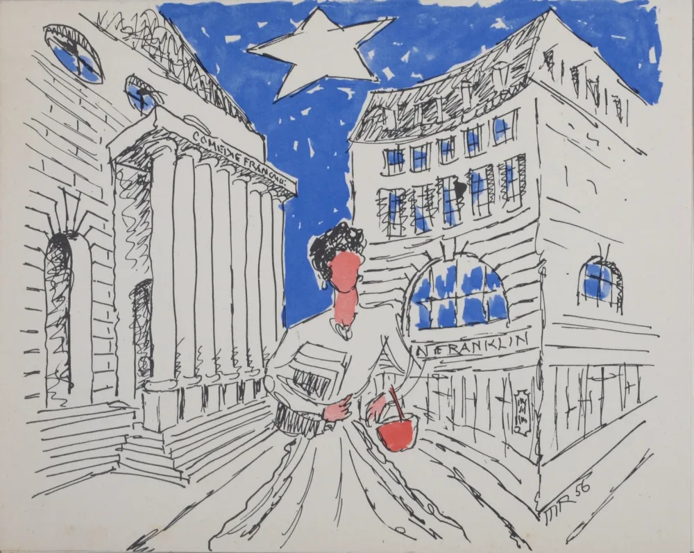 Litografía Ray - La nouvelle bibliothèque 