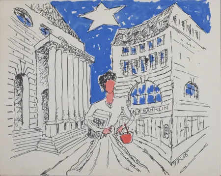 Litografía Ray - La nouvelle bibliothèque 