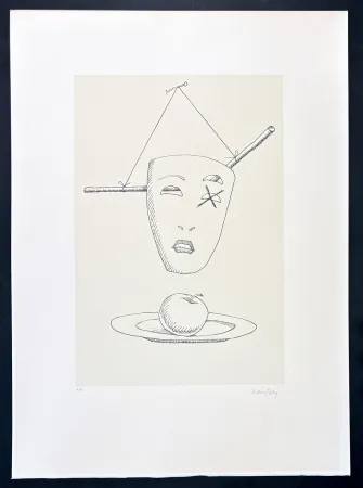 Litografía Ray - Man Ray (1890–1976) - Maschere - Lithograph on paper