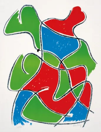 Litografía Ray - Man Ray (1890–1976) - Tre figure - Color lithograph on paper - 1968
