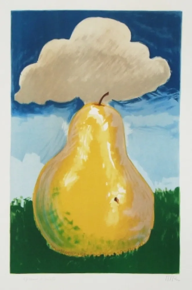 Litografía Ray - Poire d'Erik Satie