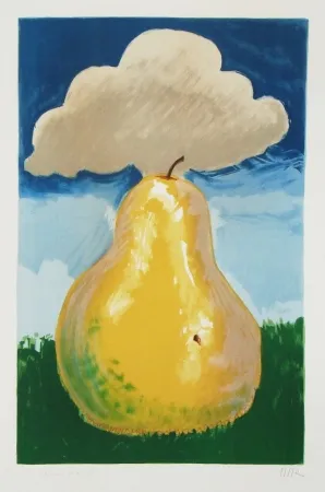 Litografía Ray - Poire d'Erik Satie