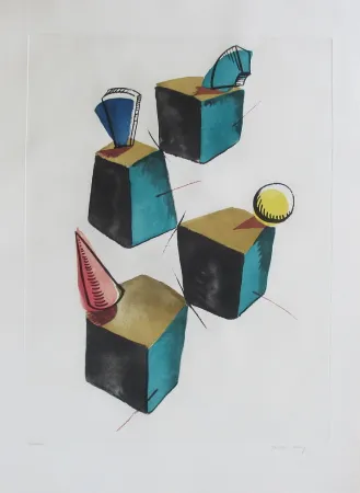 Aguafuerte Y Aguatinta Ray - Transfiguration d'un cactus