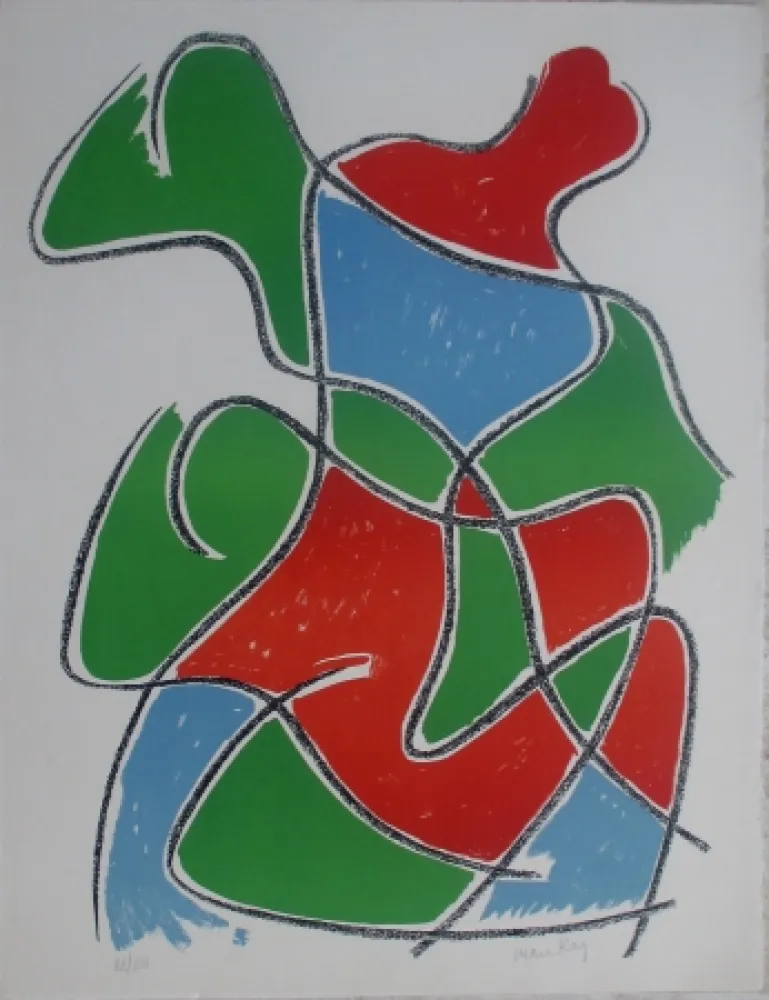 Litografía Ray - Tre Figure