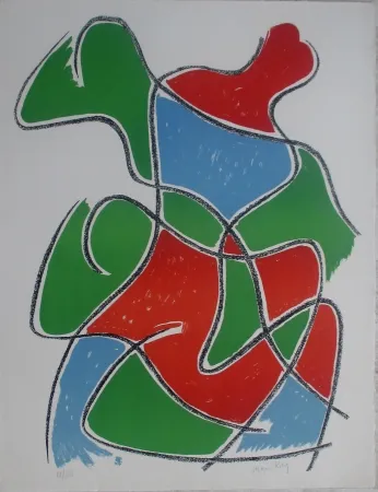 Litografía Ray - Tre Figure