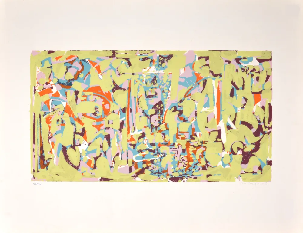 Serigrafía Raymond - Composition, 1954 - Hand-signed
