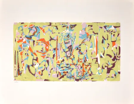 Serigrafía Raymond - Composition, 1954 - Hand-signed