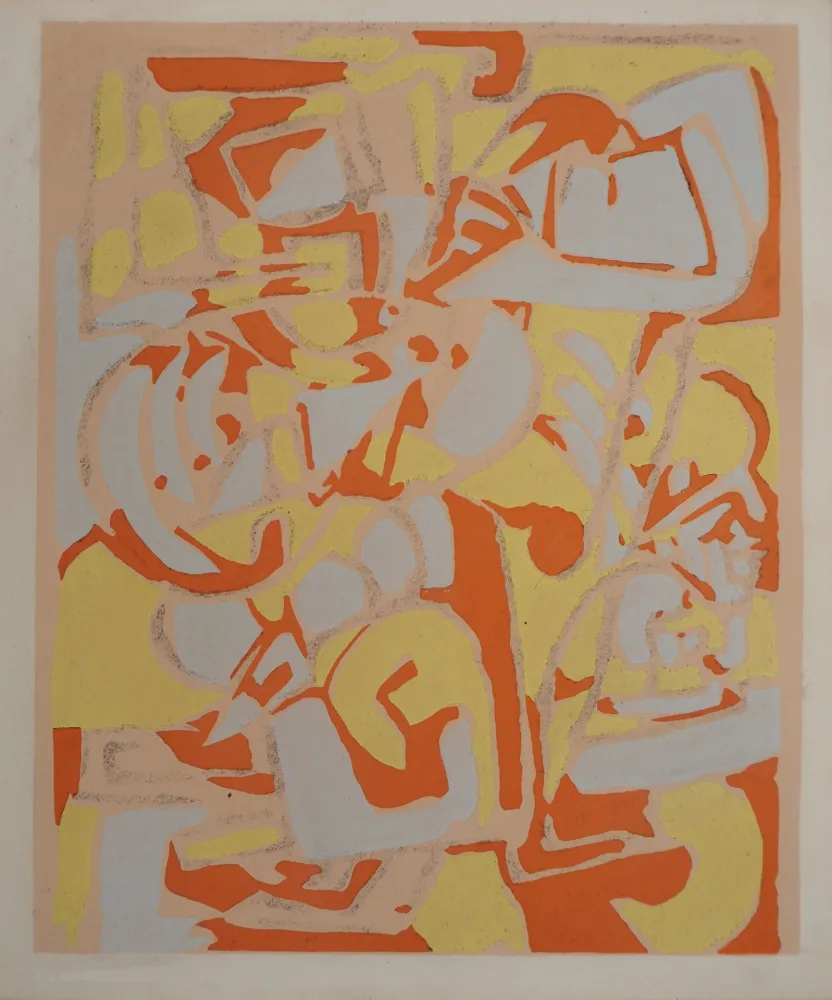 Litografía Raymond - Paysage abstrait