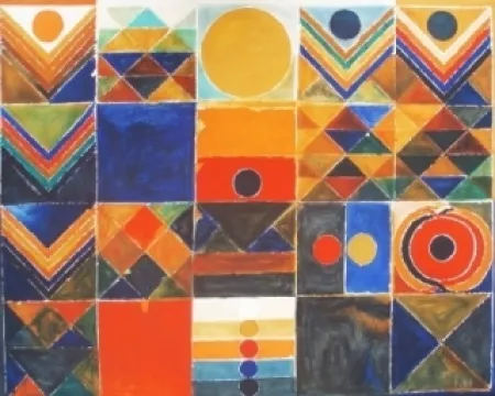 Litografía Raza - Composition