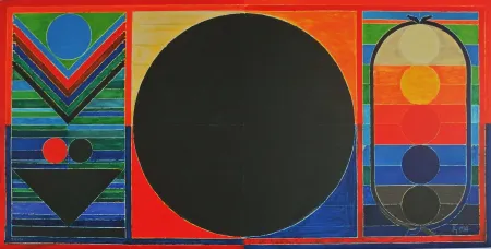 Litografía Raza - Tree, Bindu and Five Elements