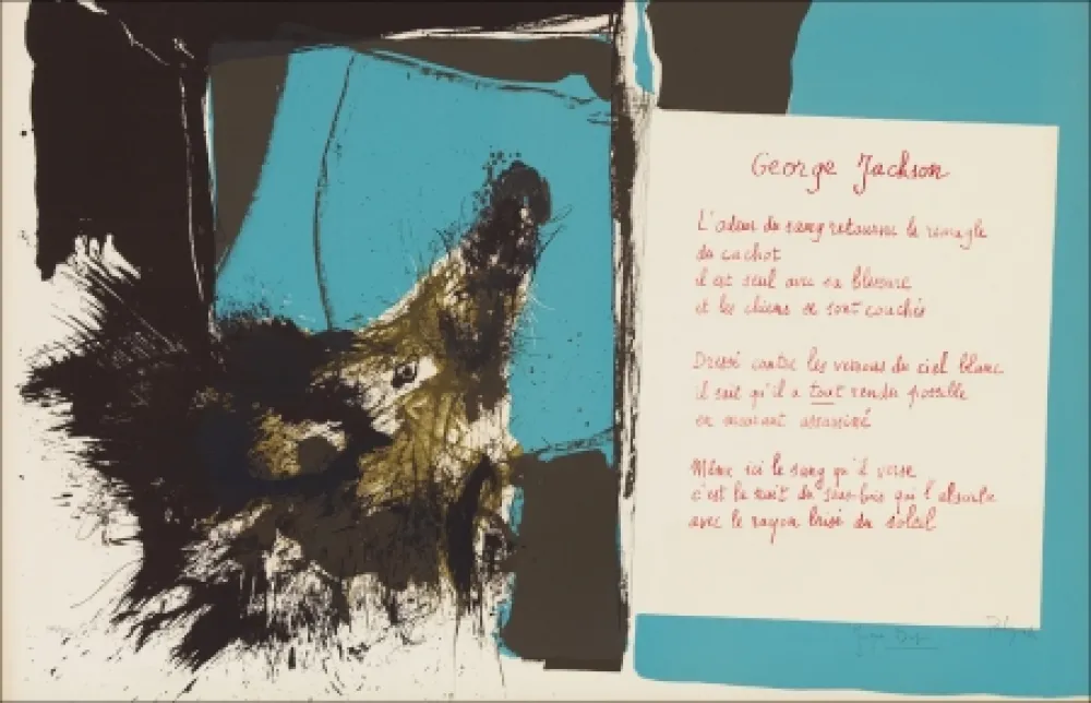 Litografía Rebeyrolle - Placard Dupin