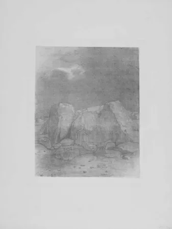 Litografía Redon - Et il distingue....