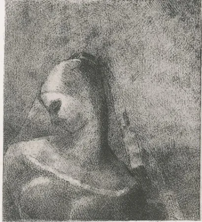 Litografía Redon - Helene (Ennoia)