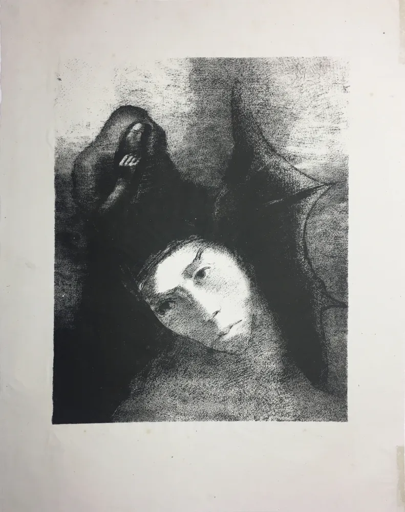 Litografía Redon - LA TENTATION DE SAINT-ANTOINE (Planche XVIII, 3ème série) 1896