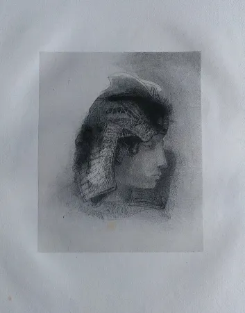 Litografía Redon - Mes baisers...