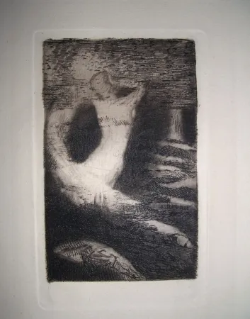 Grabado Redon - Passage d'une âme
