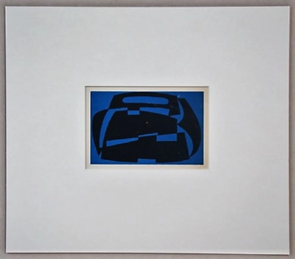 Grabado En Madera Reggiani - Composizione non figurativo