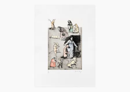 Grabado Rego - Old Mother Hubbard I