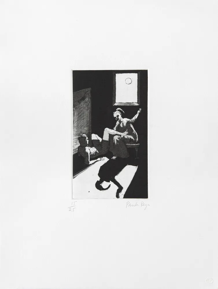 Grabado Rego - Sewing on the Shadow I