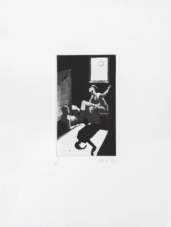 Grabado Rego - Sewing on the Shadow I