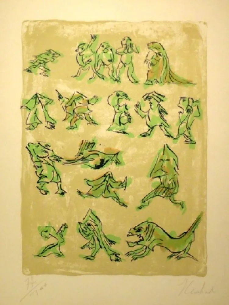 Litografía Reinhoud - 17 Pour