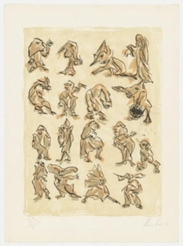 Litografía Reinhoud - 17 pour