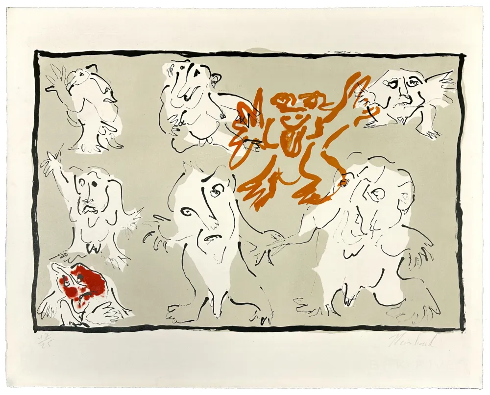 Litografía Reinhoud - C'est la vie