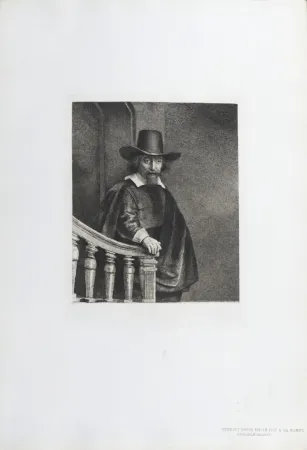 Heliograbado Rembrandt - Ephraim Bonus dit Le Juif à la Rampe