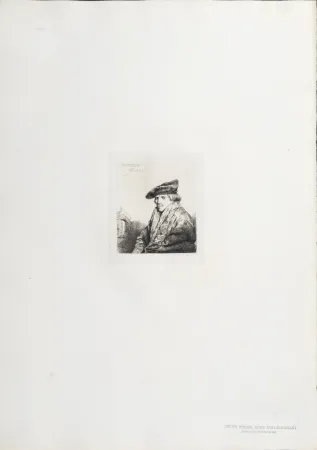 Heliograbado Rembrandt - Jeune Homme assis réfléchissant