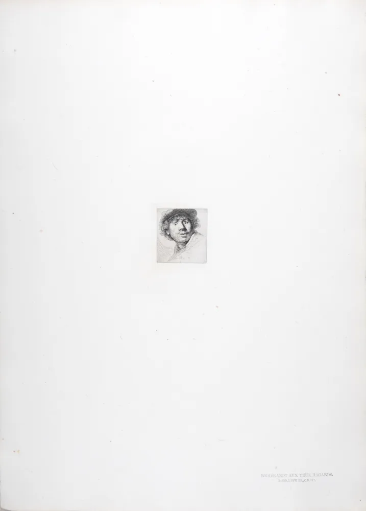 Heliograbado Rembrandt - Rembrandt aux yeux hagards